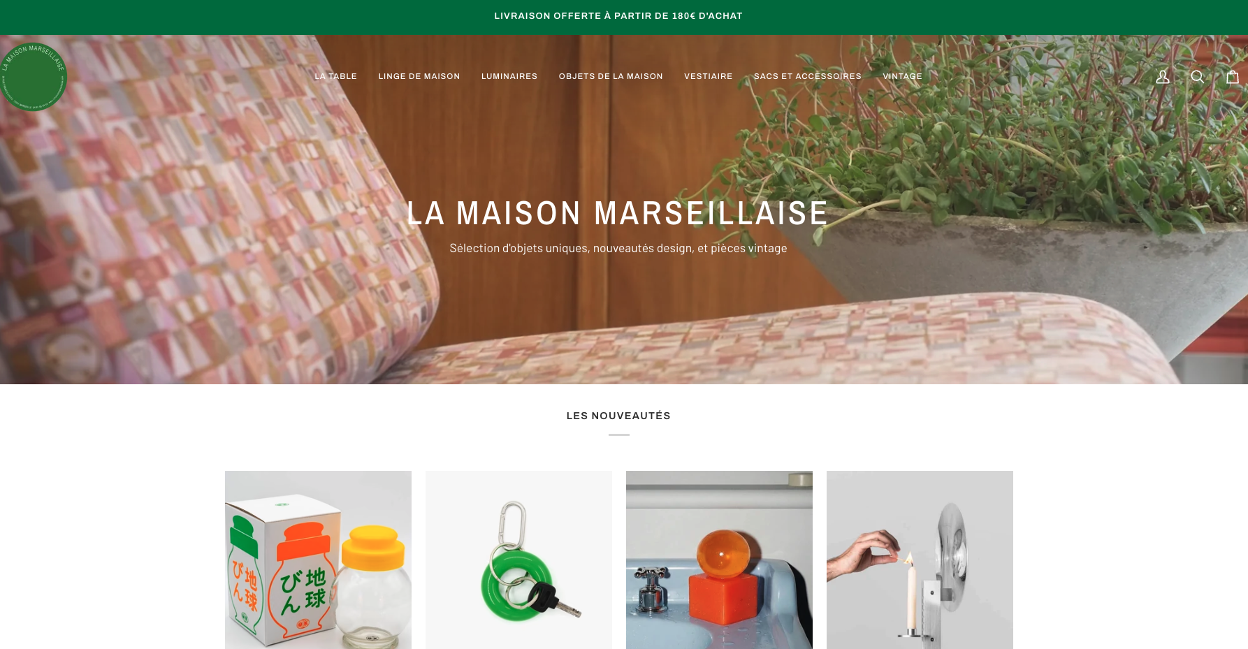 Page d'accueil La Maison Marseillaise